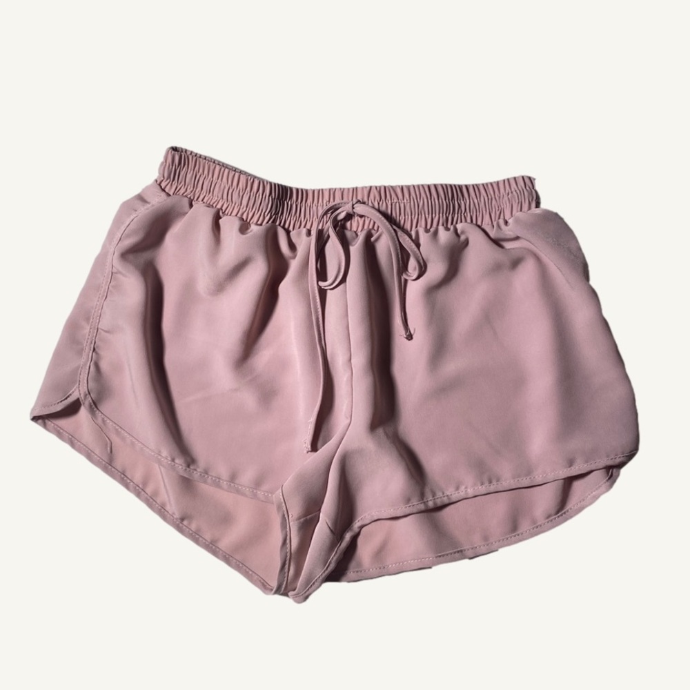 Revamped Short Shorts with Drawstring Rose Pink Size Small